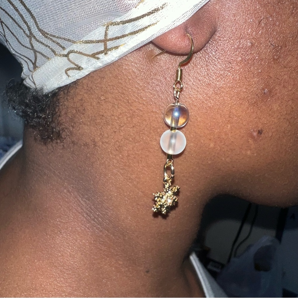 Handcrafted glass bead earrings